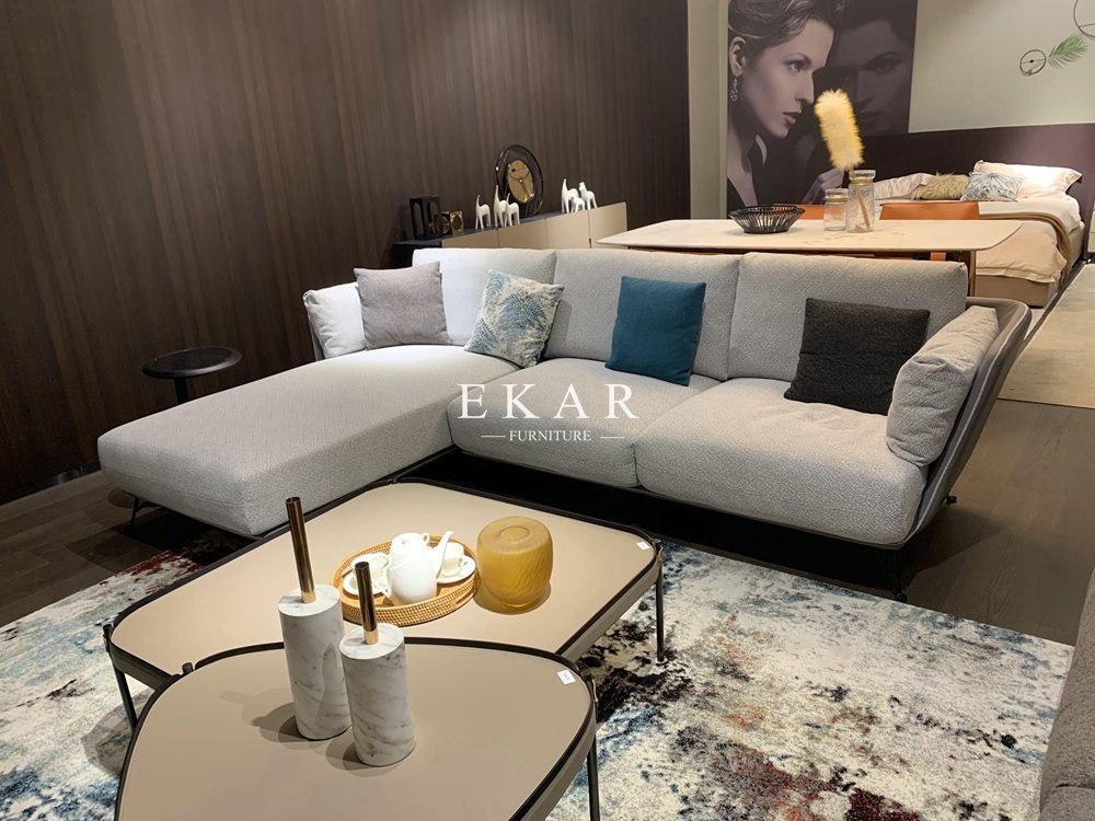 Recliner Set Fabric Latest L Shaped Sofa Design