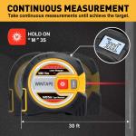 Professional 2 In 1 Laser Measure Tape 130ft Laser Distance Meter 16ft