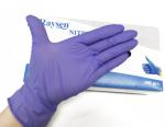 Food Grade Disposable Safeskin Purple Nitrile Exam Gloves 240mm Length
