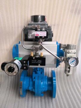 Aluminum Alloy Quarter-turn Pneumatic Actuator 90 degree double action spring