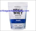 Color printing plastic food packaging bag, stand up pack pouch for food