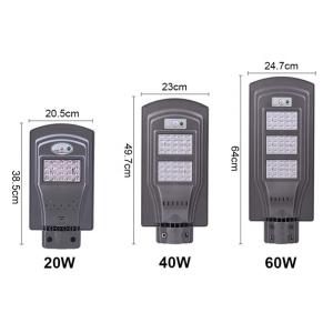 Wholesale Super Brightness Solar LED Street Lights High Efficiency 20W 40W 60W from china suppliers