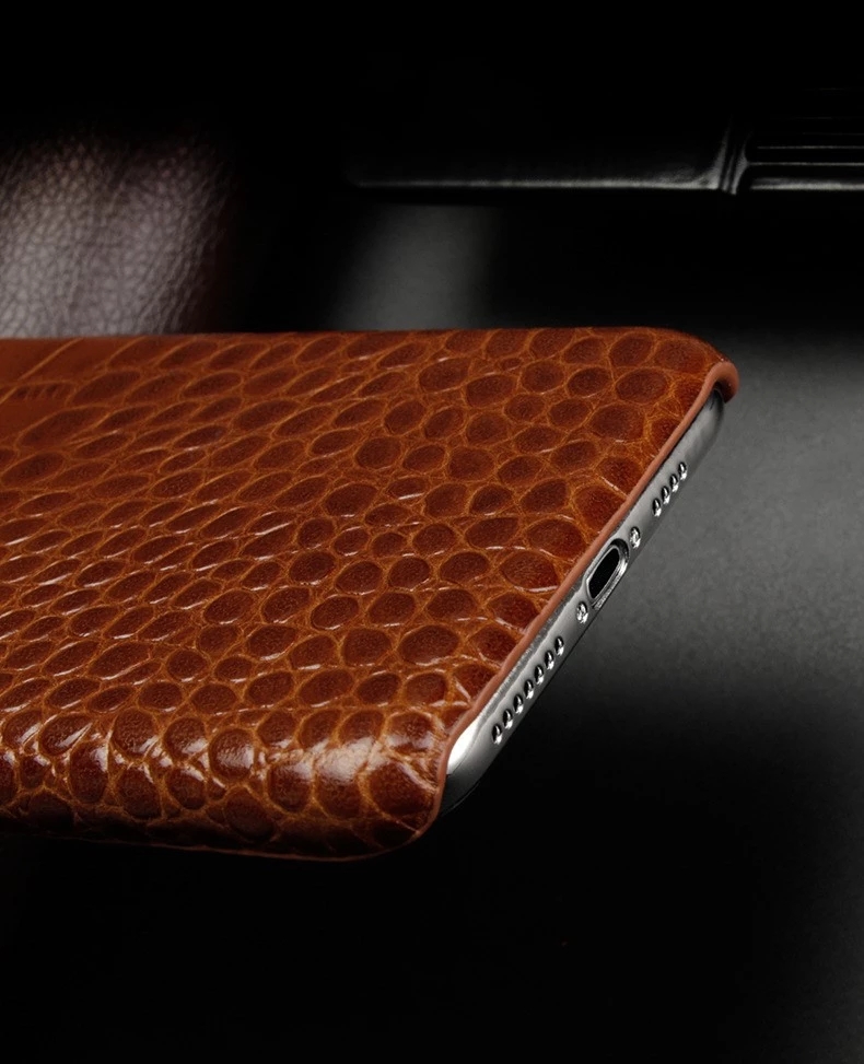 Fashion element Genuine Leather Classic Customized Cell Cover For iPhone 12 Pro Max