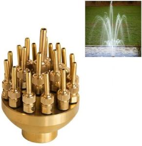 Wholesale 1&quot; Brass Ajustable 3 Layers Flower Blossom Fountain Nozzles from china suppliers