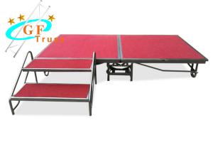 Wholesale Steel Aluminum Stage Truss Durable Mobile Folding Stage For Roadshow from china suppliers