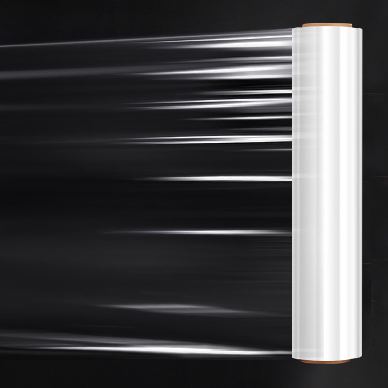 Customized PE Lldpe Jumbo Stretch Film Pallet Wrapping Plastic Roll For Goods Parcel Packing