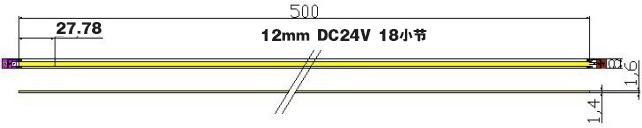 CCT Tunable Dual Color DC24V 10W Flexible FOB led strip Light