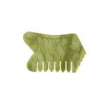 Green Xiuyan Jade Gua Sha Massage Tool Rose Quartz 85x55mm