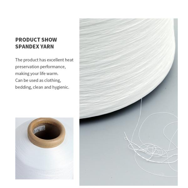Colored 100/48 150D Recycled Polyester Yarn Grade Integrated Bare Machine 2075 Ply Spandex Yarn