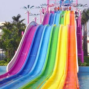 Wholesale 42m Length Rainbow Water Slide Water Park Equipment OEM/ODM Available from china suppliers