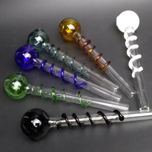 Wholesale Pryrex Dot Incense Oil Burners Glass Smoking Pipe 5.5 Inches Lightweight from china suppliers