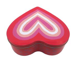 Wholesale Metal Gift Tin Box Love Heart Shaped Wedding Candy Cookie Chocolate Packaging from china suppliers