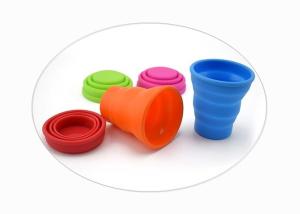 Wholesale Outdoor Portable Telescopic Drinking Cup , Silicone Travel Mug FDA Certified from china suppliers