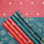 Christmas gift box, gift wrapping paper, Christmas Eve apple bouquet, fresh