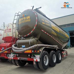 Wholesale 3 Axles Promotional 60T Dry Powder Silo Transport Tank Bulk Cement Bulker Tanker Trailer from china suppliers