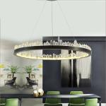 Metal Crystal Polished Pendant Chandelier Lights 110V / 220V