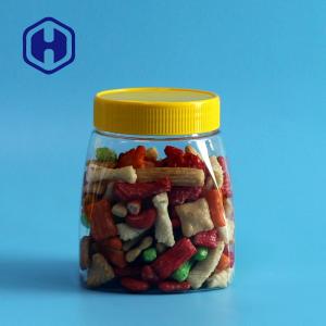 Wholesale 480ml Disposable PET Plastic Sweet Jars With Lid Food Safe Sugar Fondants from china suppliers