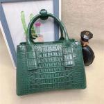 Genuine Alligator Leather Lady White Purse Female Single Shoulder Bag Authentic