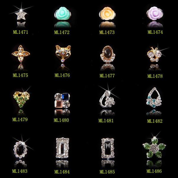 Rhinestones Nail Charms Flower Nail Art Decoration Nail Supplies Accessories