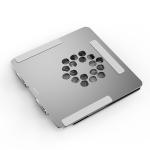 985g DV 5V Ergonomic Aluminum Alloy laptop cooler stand With 12025 Fans