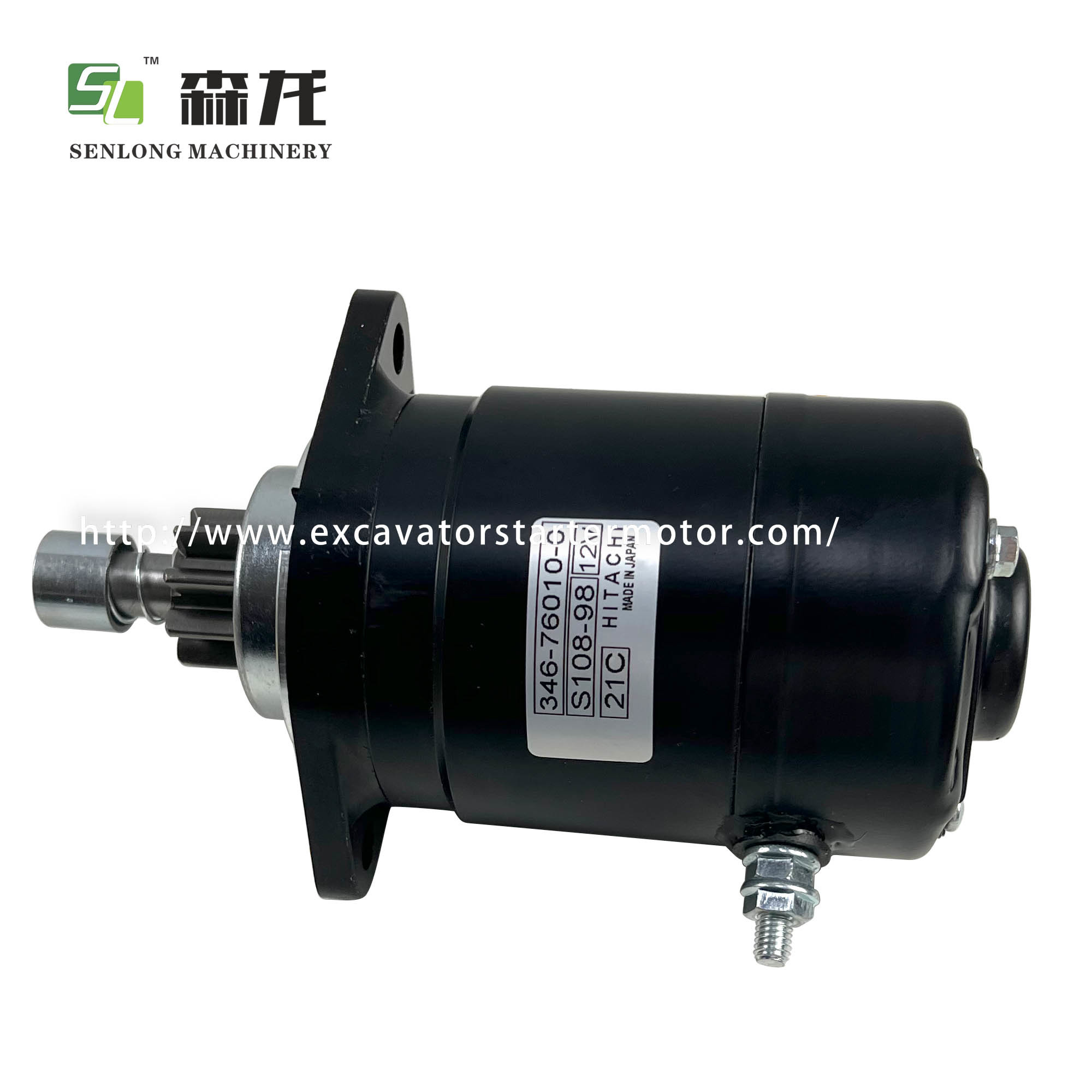 Excavator Starter Motor For Forklift 12V 9T 346-76010-0 34760100 334760100M 346760100 346-76010