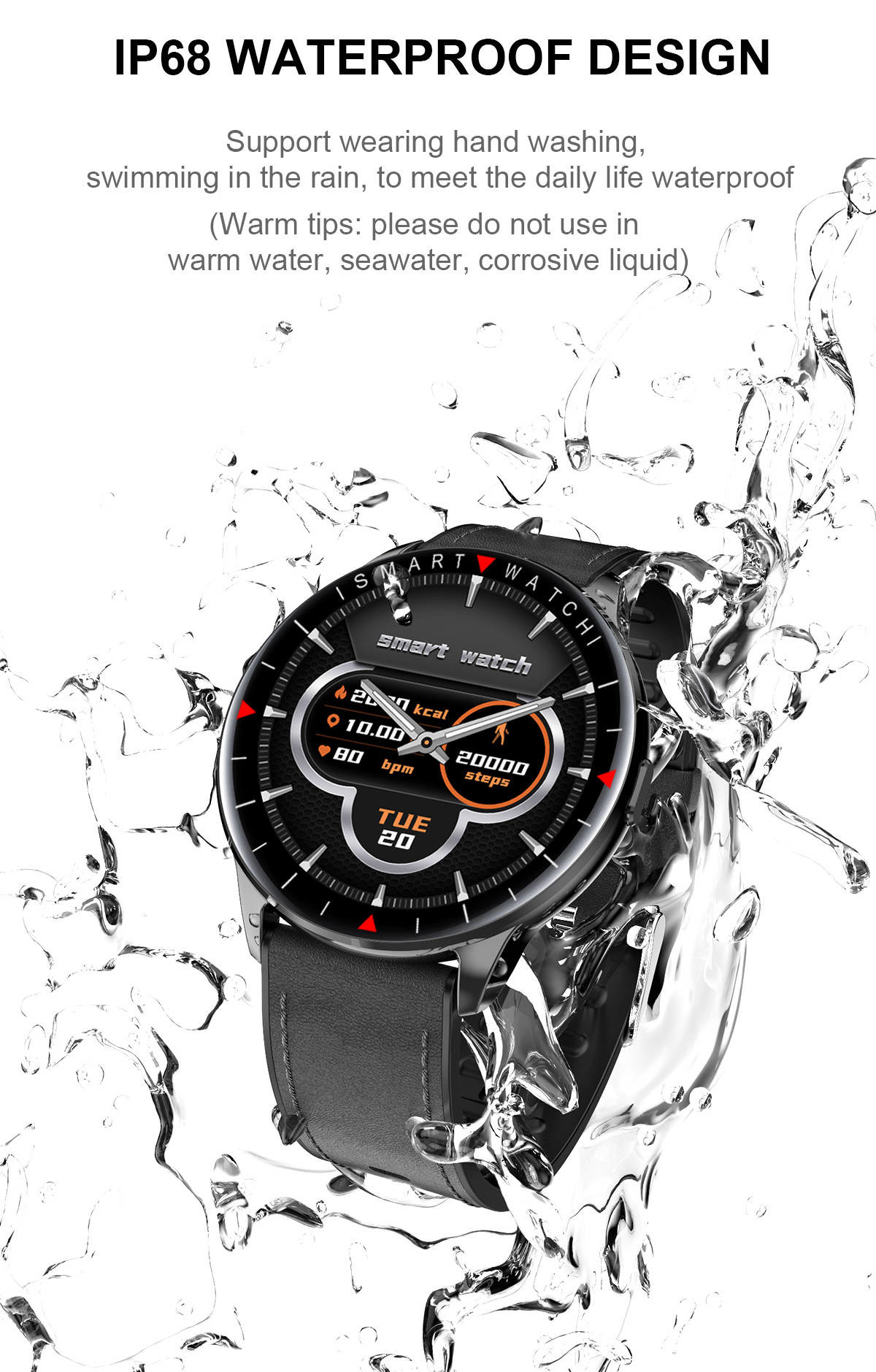 360x360 Resolution Fitness Smartwatch Breathing Training Monitor All Day Heath Care