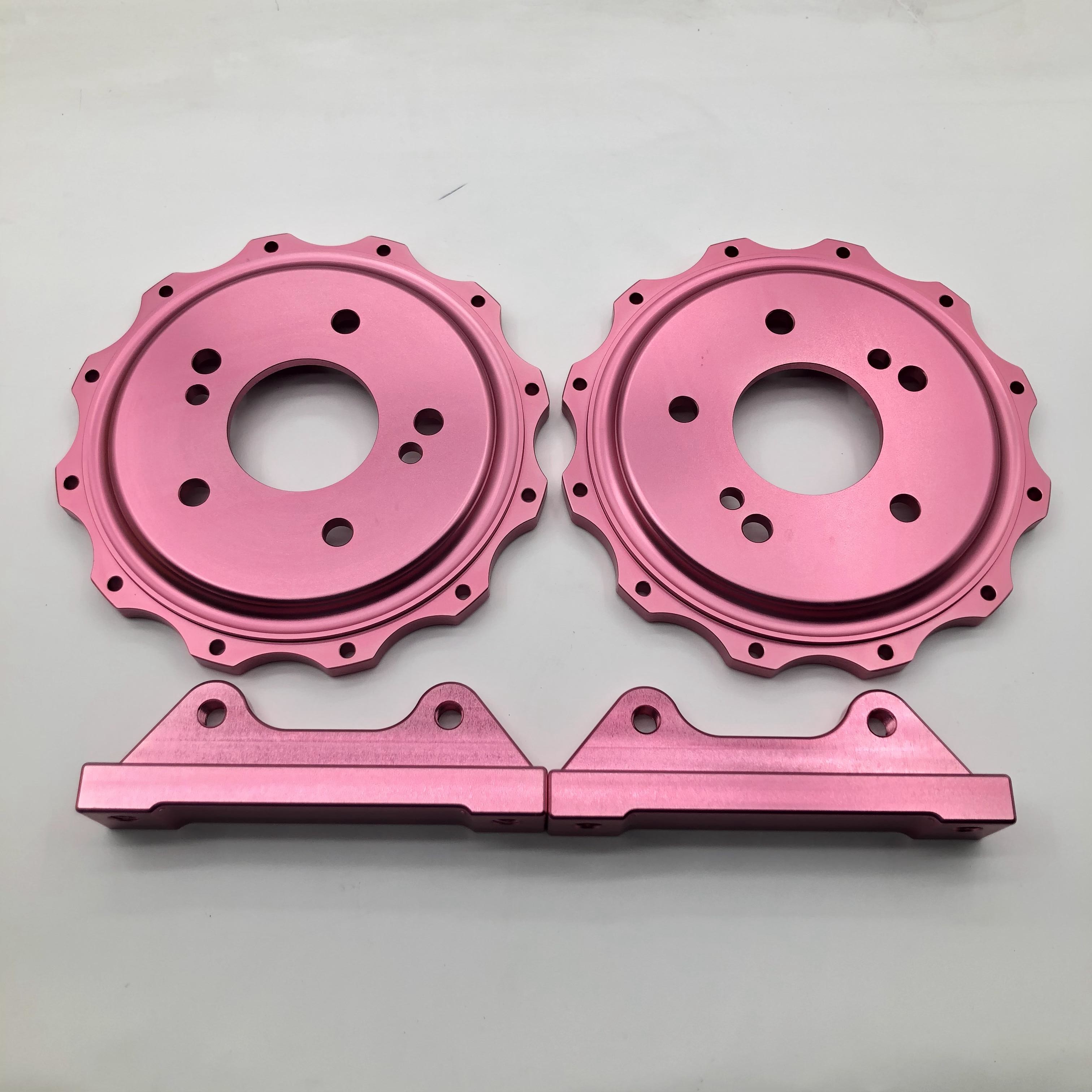 Aluminum Car Brake Bracket 6061 Center Bell Bracket Bolts High Precision