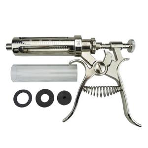 Wholesale Veterinary 20ml Pistol Grip Syringe Cattle CS-126 Roux Revolver Syringe from china suppliers