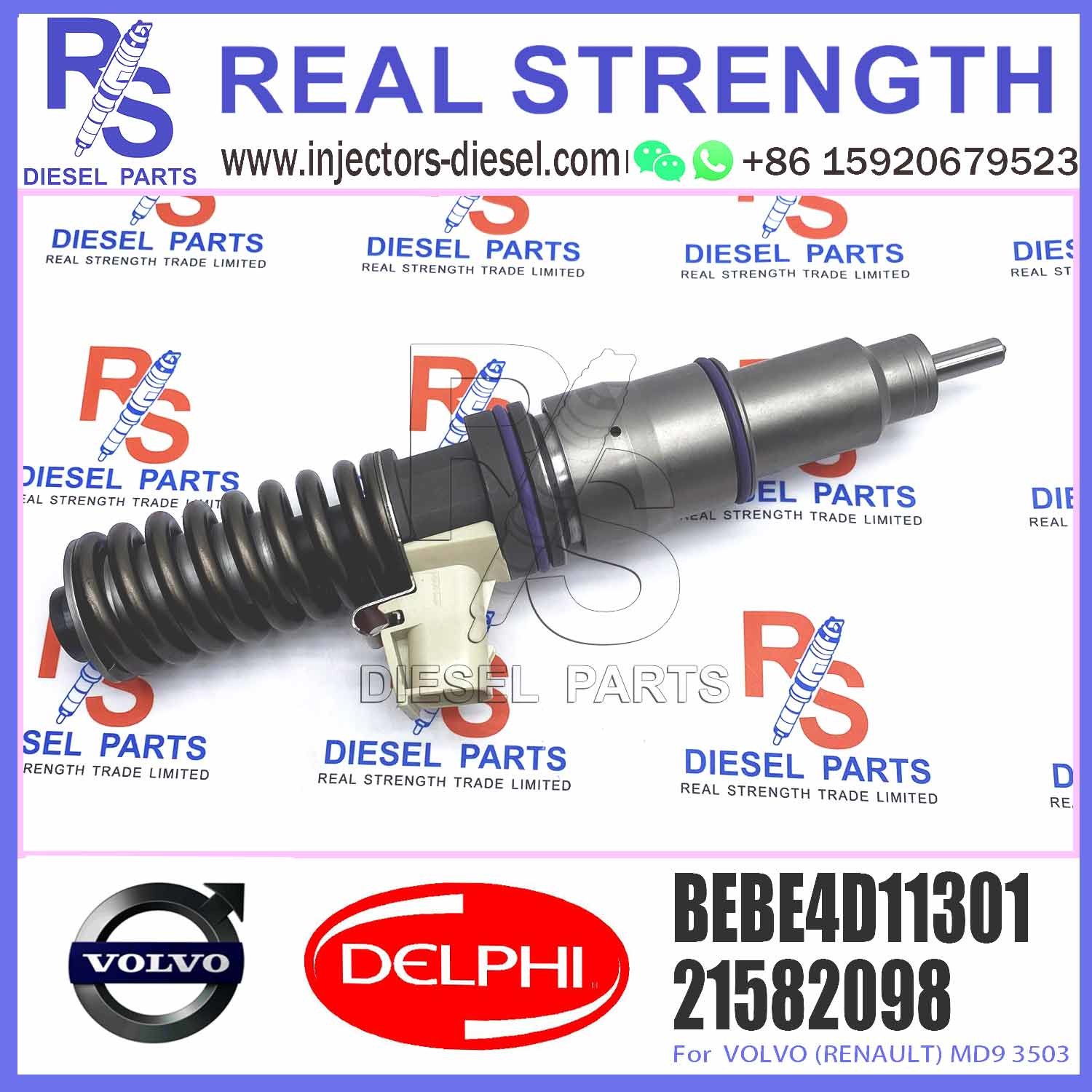 Common Rail Fuel Injector Assembly BEBE4D36001 BEBE4D11201 BEBE4D11301 in stock
