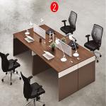Four Person Workstation Office Furniture Partitions / Aluminum Office Table