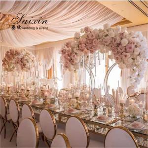 Wholesale Cheap Wedding Event centerpiece White display flower stand for table decoration from china suppliers