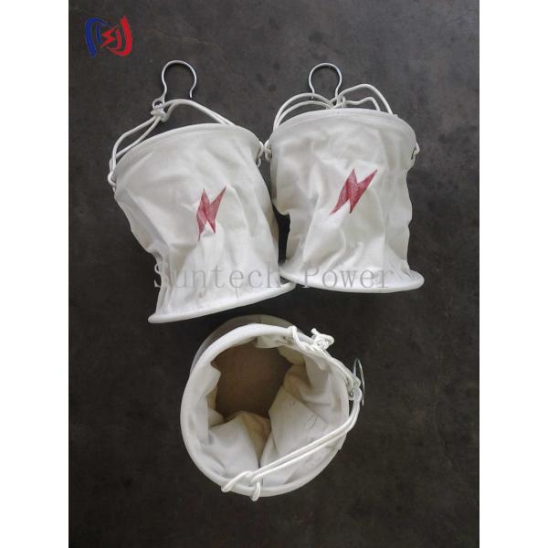 High Altitude 250mm Cylindrical Canvas Bag Stringing Aerial Cable Transmission Line Stringing Tools