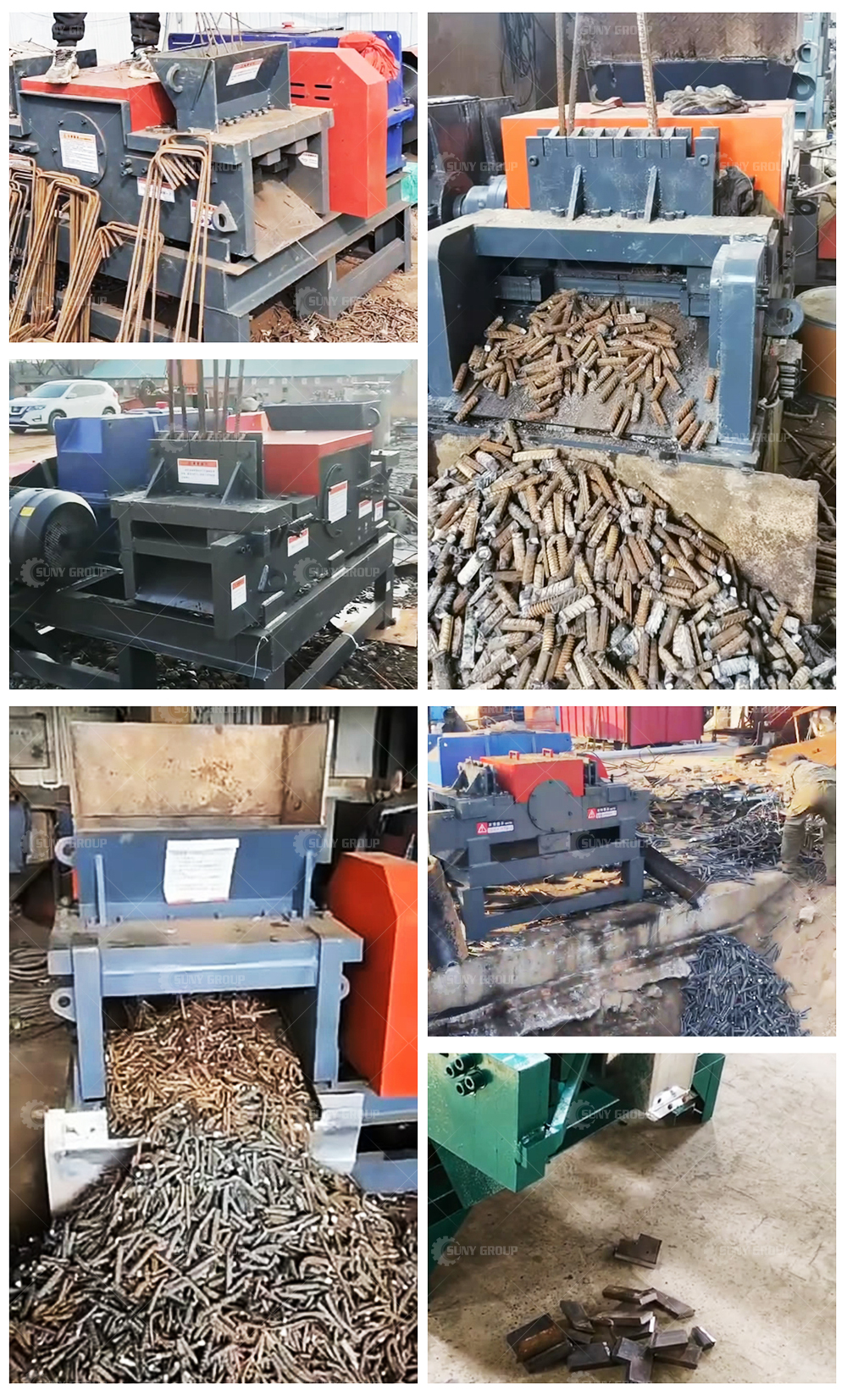 Automatic Rebar Granulator CE Approved Steel Bar Cutting Machine for Final Product
