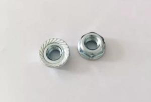 Wholesale Galvanized Carbon Steel Hex Serrated Flange Nuts 4.8 Grade DIN6923 from china suppliers