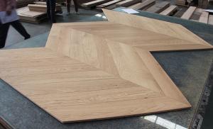 Wholesale Select 45 degree ABC grade Chevron French Oak Multi-layers Engineered Wood Flooring, 780x125x14MM Brushed UV lac from china suppliers