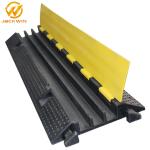 Strong Flexible One Meter Yellow Jacket 3 Channel Cable Protector , Rubber Cable