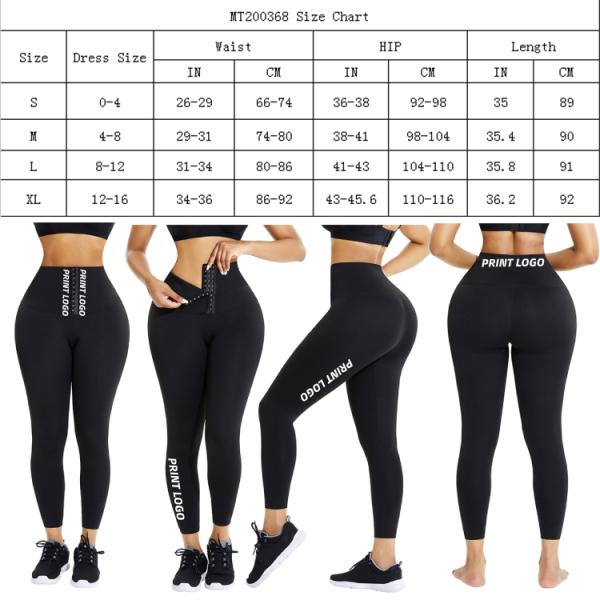 Women's Butt Lifter Compression Pant Leggings with Waist Trainer and Tummy Control
