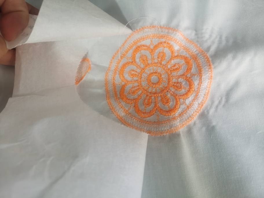 20gsm-120gsm White Baby Clothing Embroidery Backing Manufactured by GAOXIN Manufactory