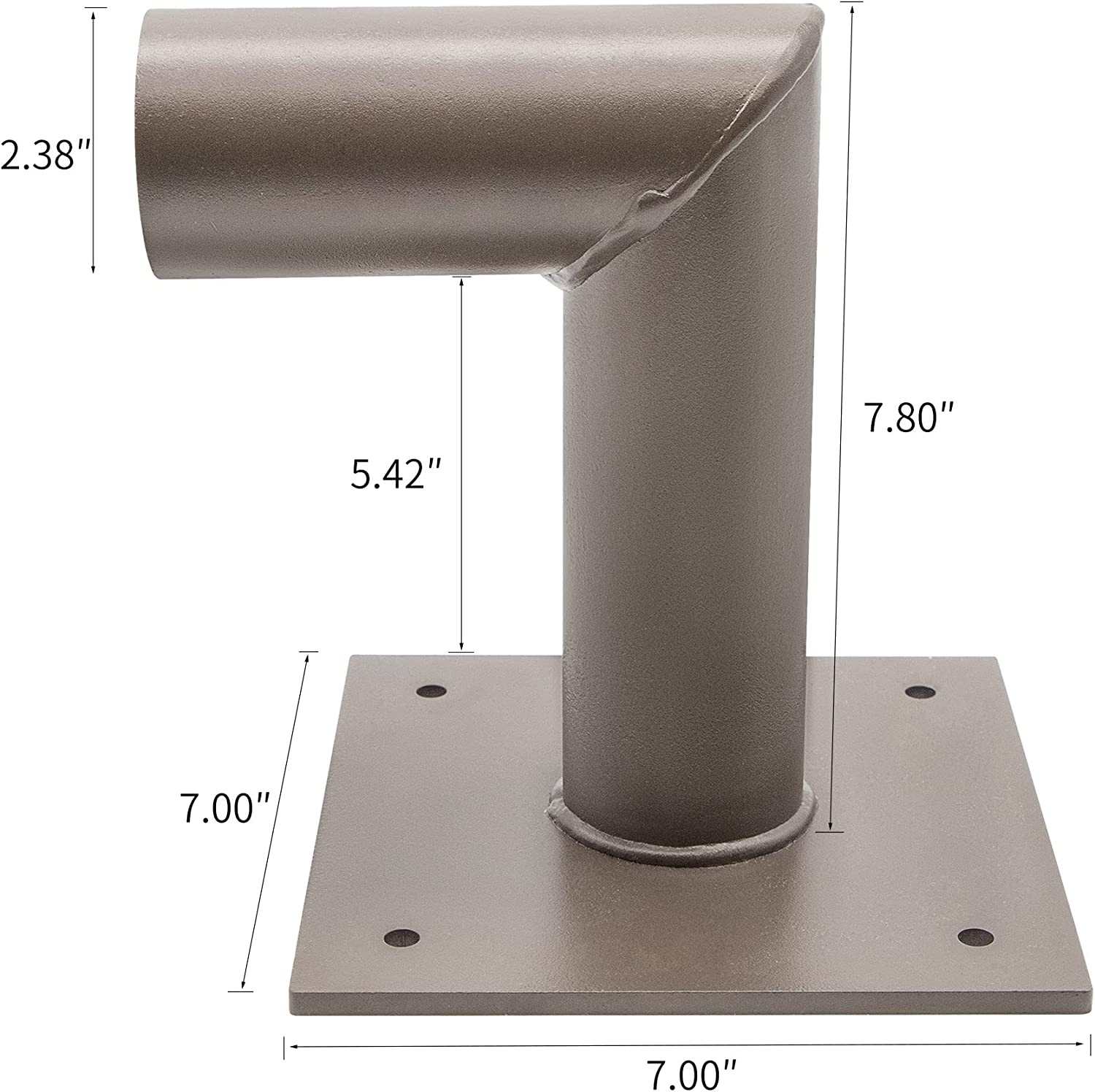 2mm 2.5mm Thickness Light Wall Mount Bracket Accessories 90 Degree Tenon Base Adapter for Wall Bracket