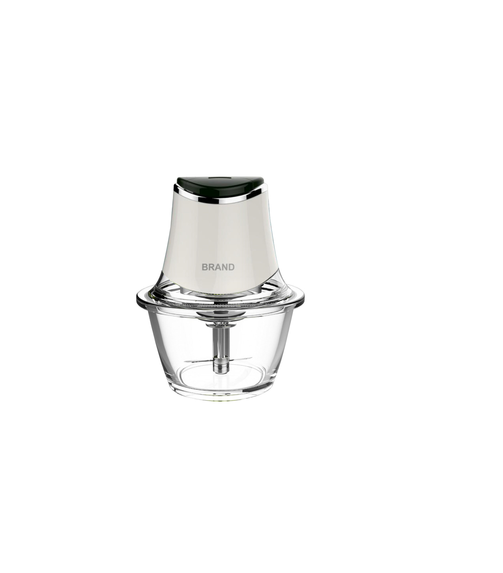 Durable Powerful Mini Food Processor 300W With 1.2L Glass Bowl