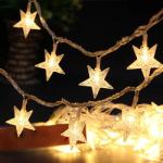 1.5m 6m 10m LED Star String Lights Christmas Garland Battery USB Powered Wedding