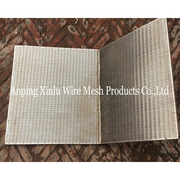 SS 321 Wedge Wire johnson type Sieve Bends Welded Edge 1.5X20mm Support Bar