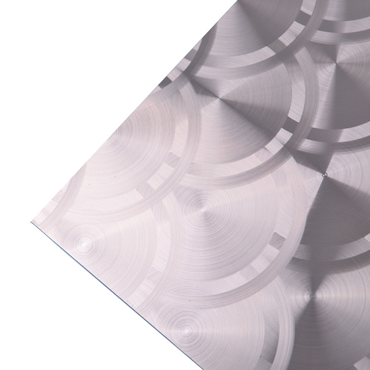 0.3-1.5mm Thick 3D Laser Finish Stainless Steel Sheet For Modern Building Wall Decoration