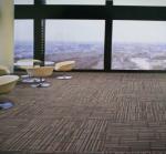 Grey Hotel Carpet Flooring / Large Commercial Rugs Machine Woven Technics