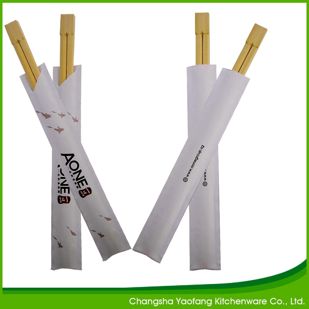 Restaurant Custom Disposable Bamboo Chopsticks 24cm Biodegradable