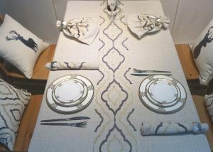 Wholesale Country Style Geometric Decorative Table Cloths Embroidered Linen Cotton Material from china suppliers
