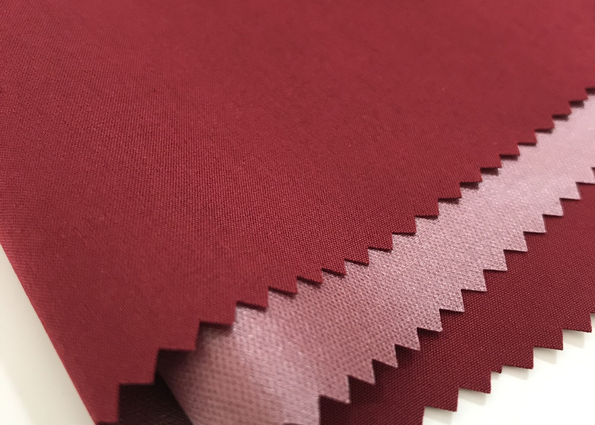 95%polyester 5%spandex 100D 4way stretchblend fabri lamination waterproof worker red color customized fabric