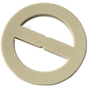 Wholesale 2 Holes Polyester Plastic Buckles 61mm Light Brown Use For Bag Coat Outerwear from china suppliers