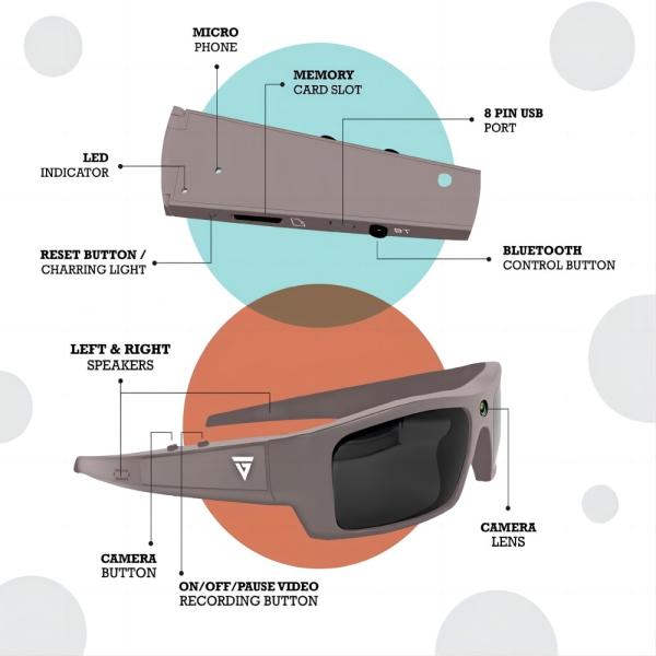 Video Recording Bluetooth Video Sunglasses