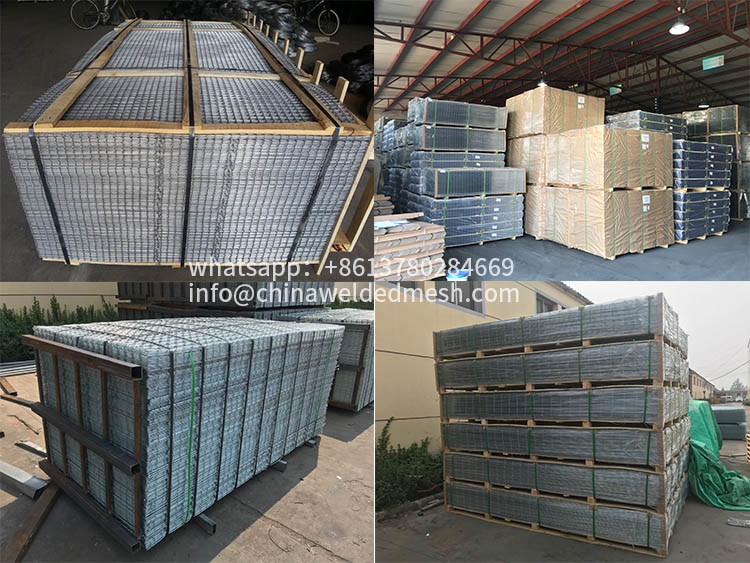 Electro Galvanized Welded Wire Mesh Panels , Iron 4x4 wire fence panels